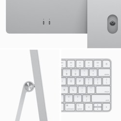 Apple iMac, počítač all in one, 24", Retina 4.5K 4480x2520, srebrny