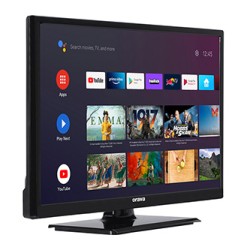 Telewizor Orava, LT-ANDR24 1224, 24", HD Ready 1366x768, 50/60 Hz, czarna, Android TV