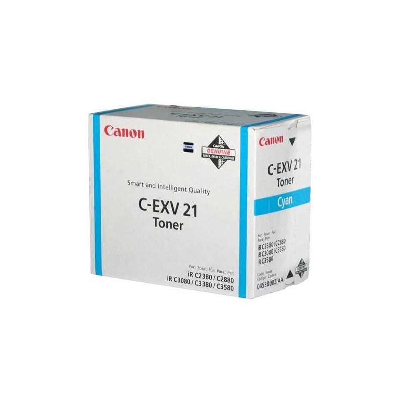 Oryginalny Toner Cyan Canon iR-C2380, iR-C2880, iR-C3080, iR-C3380, iR-C3580 (C-EXV21C, CEXV21C, 0453B002)
