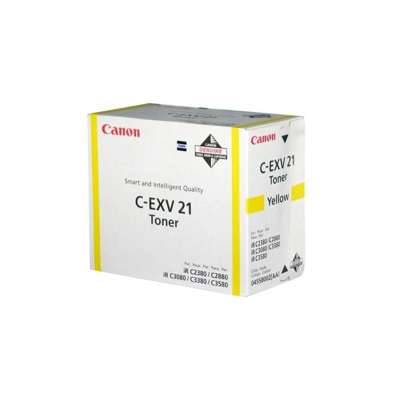 Oryginalny Toner Yellow Canon iR-C2380, iR-C2880, iR-C3080, iR-C3380, iR-C3580 (C-EXV21Y, CEXV21Y, 0455B002)