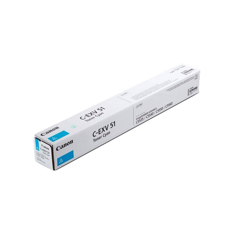 Oryginalny Toner Cyan Canon ADV iR-C5535, iR-C5540, iR-C5550, iR-C5560 (C-EXV51C, CEXV51C, 0482C002)