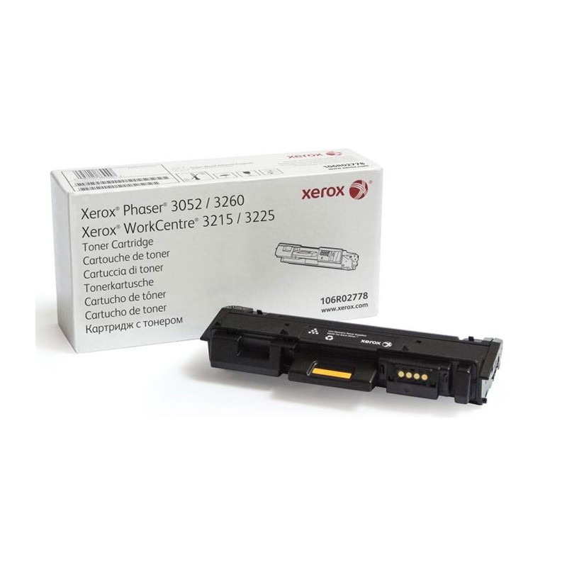 Oryginalny Toner Czarny Xerox Phaser 3052, 3260, WorkCentre 3215, 3225 (106R02778)