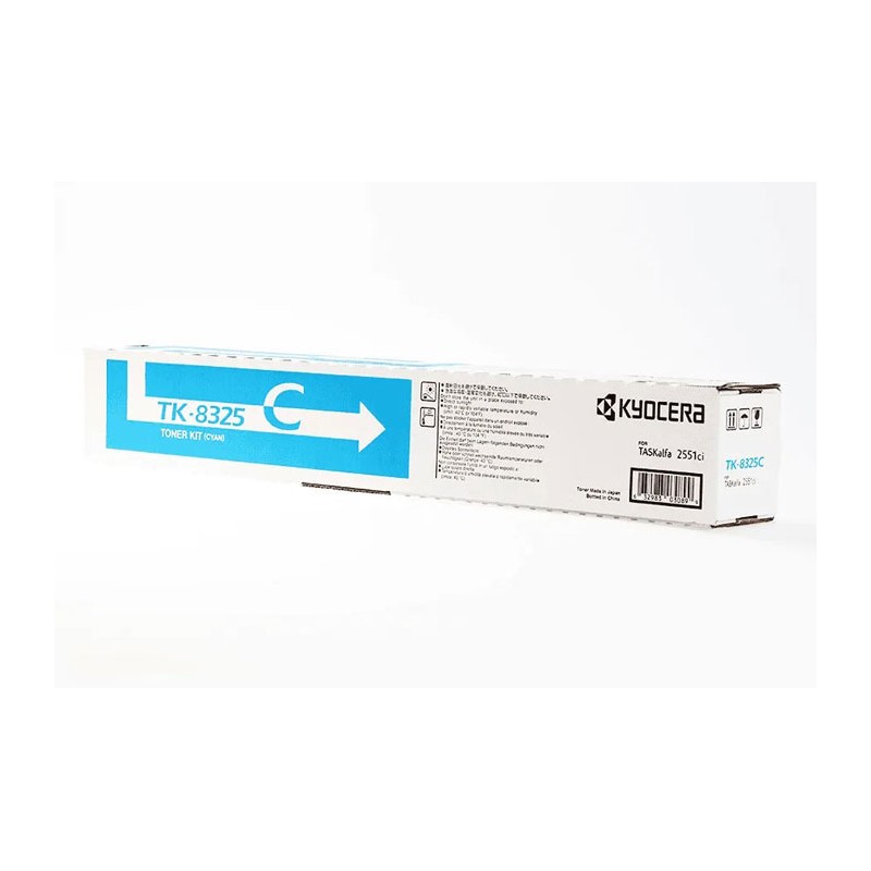 Oryginalny Toner Cyan Kyocera 2551ci (TK8325C, TK-8325C, 1T02NPCNL0)