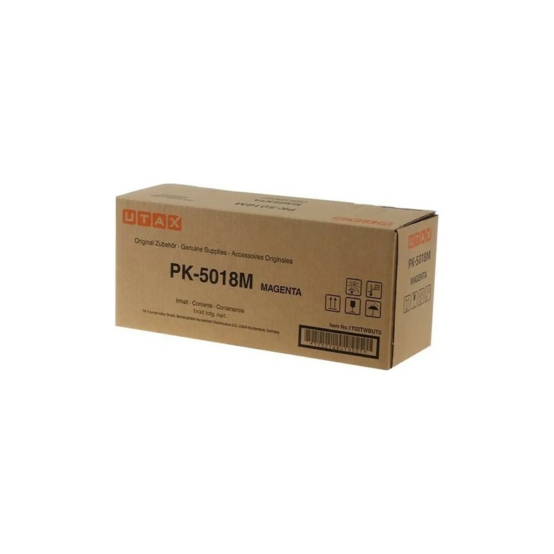 Oryginalny Toner Magenta UTAX PC3562 PK-5018M, PK5018M (1T02TWBUT0, 1T02TWBTA0)