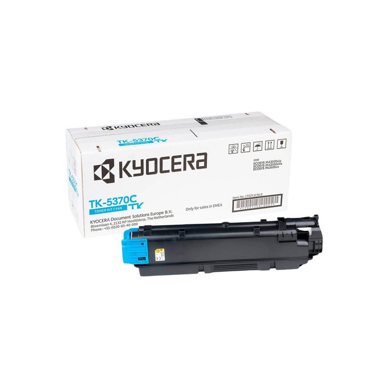 Oryginalny Toner Cyan Kyocera MA3500, PA3500 (TK5370C, TK-5370C, 1T02YJCNL0)
