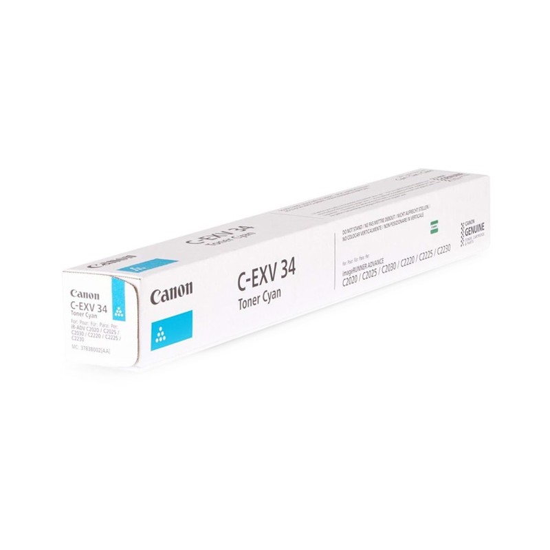 Oryginalny Toner Cyan Canon ADV iR-C2020, iR-C2025, iR-C2030, iR-C2220, iR-C2225, iR-C2230 (C-EXV34C, CEXV34C, 3783B002)
