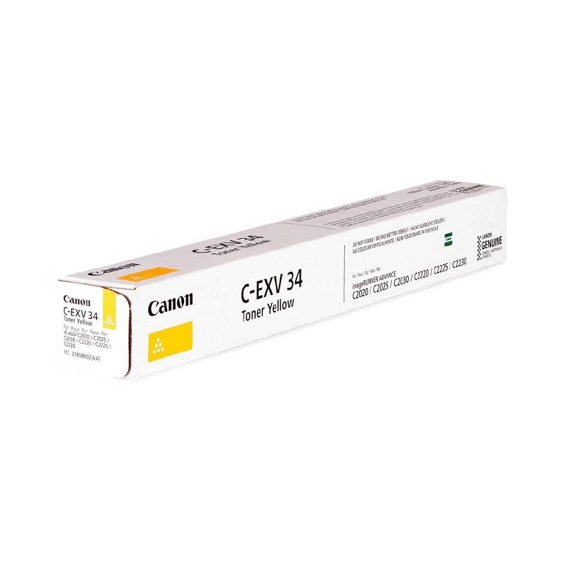 Oryginalny Toner Cyan Canon ADV iR-C2020, iR-C2025, iR-C2030, iR-C2220, iR-C2225, iR-C2230 (C-EXV34Y, CEXV34Y, 3785B002)