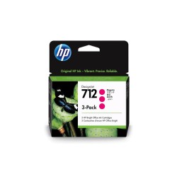 Oryginalny Tusz Magenta HP 712 Trójpak (3ED78A)