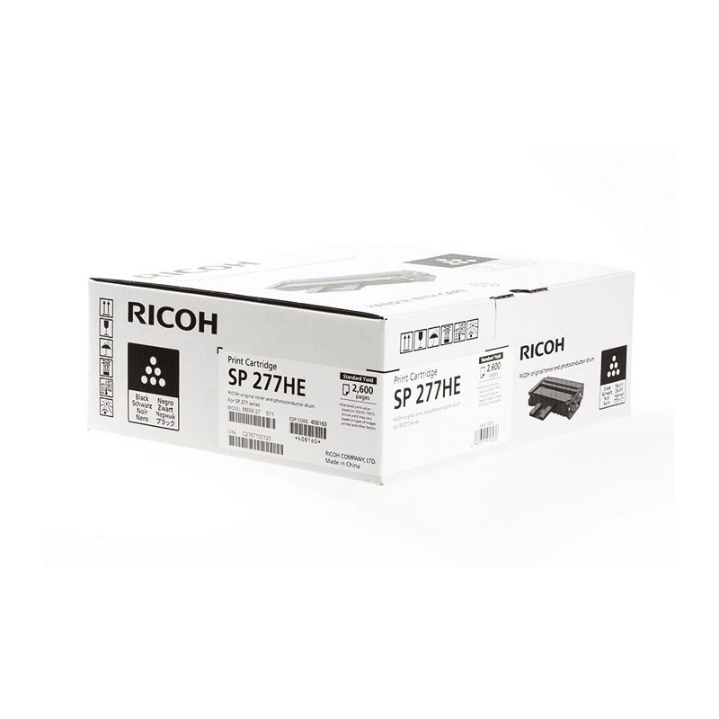Oryginalny Toner Czarny Ricoh SP277 (408160, SP277HE, SP-277HE)