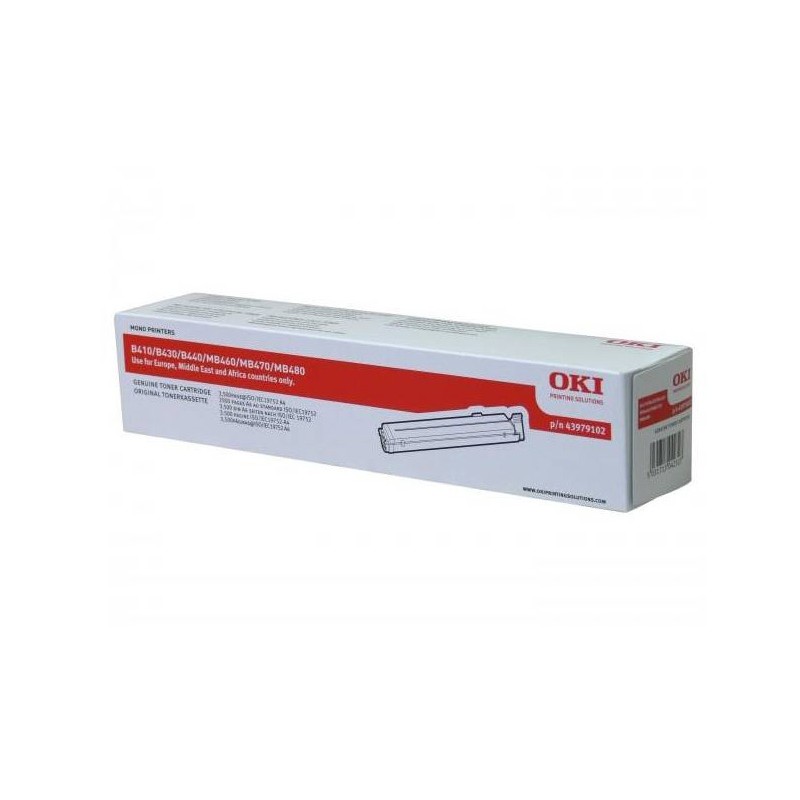 Oryginalny Toner Czarny OKI B410, B430, B440, MB460, MB470, MB480 43979102
