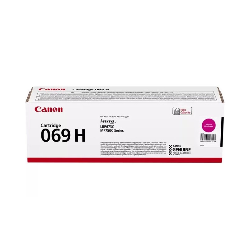 Oryginalny Toner Magenta  Canon i-SENSYS MF752, MF754, LBP673 (CRG069H, CRG-069H, 5096C002)