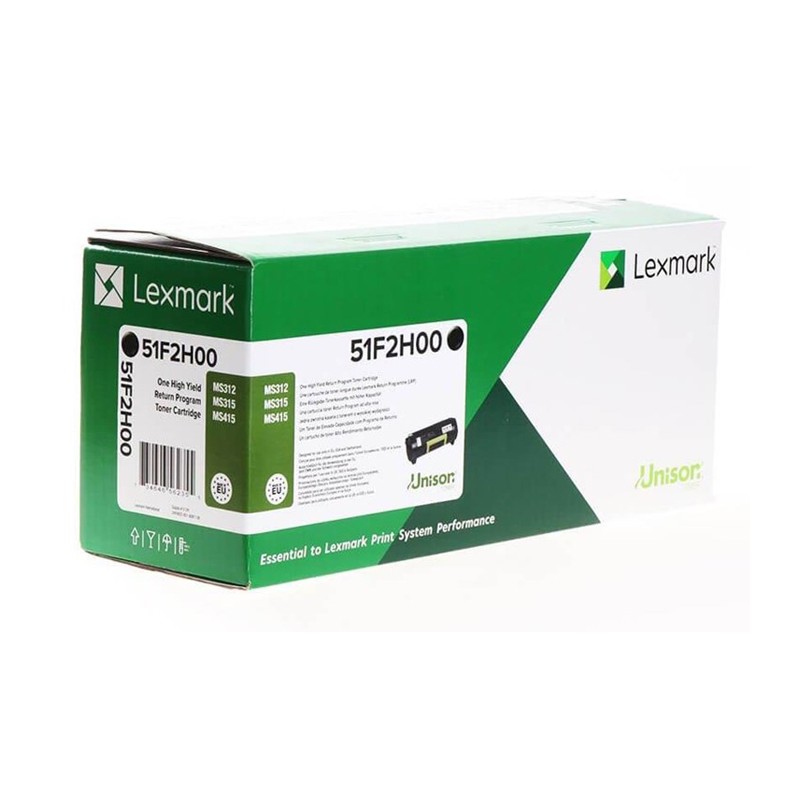 Oryginalny Toner Czarny Lexmark MS312, MS415 (51F2H00)