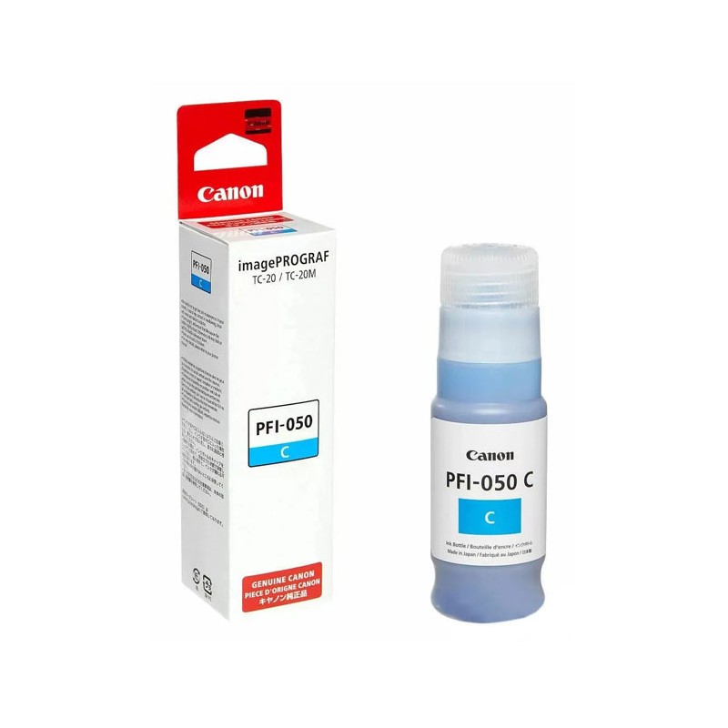 Oryginalny Tusz w butelce Cyan Canon PFI-050C, PFI050C (5699C001)
