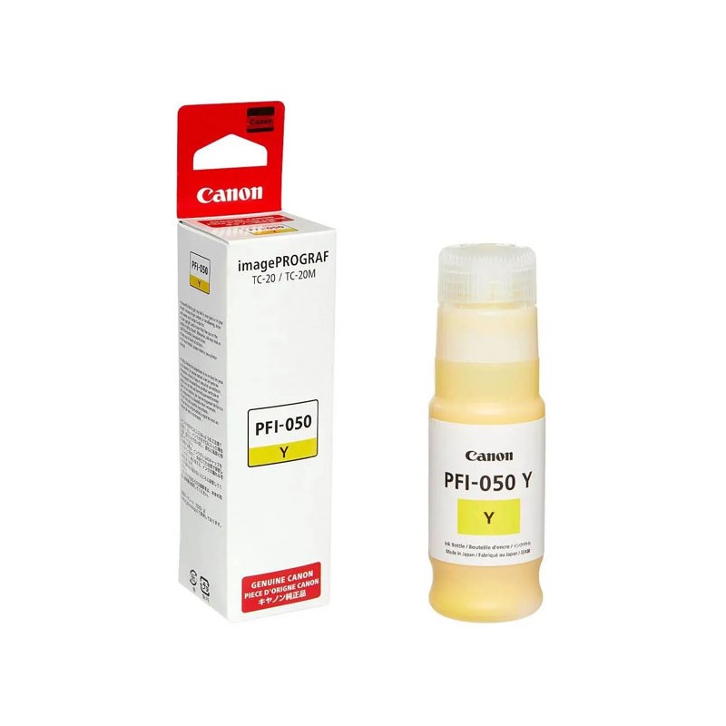 Oryginalny Tusz w butelce Yellow Canon PFI-050Y, PFI050Y (5701C001)