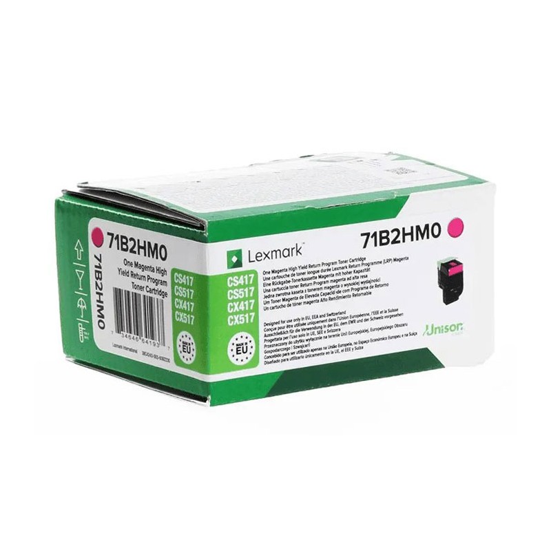 Oryginalny Toner Magenta Lexmark CS417, CS517, CX417, CX517 (71B2HM0)