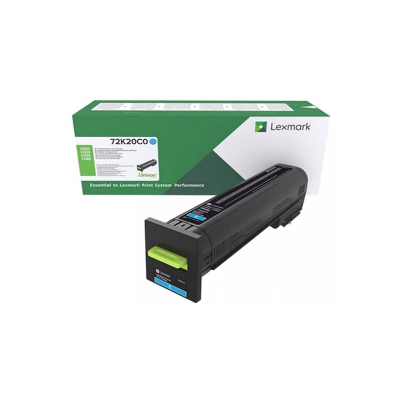 Oryginalny Toner Cyan Lexmark CS820, CX820, CX825, CX860 (72K10C0)