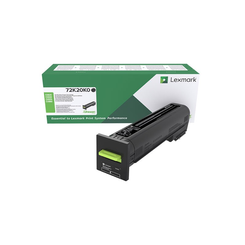 Oryginalny Toner Black Lexmark CS820, CX820, CX825, CX860 (72K10K0)