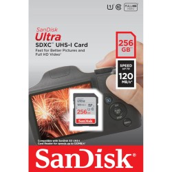 SanDisk karta pamięci 256GB SDXC Ultra kl. 10 UHS-I 120 MB/s