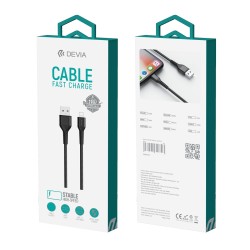 Devia kabel Gracious USB - Lightning 1,0 m 2,4A czarny