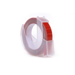 Taśma 3D JetWorld Zamiennik Dymo Biały na Czerwonym (do wytłaczania, emboss) 9mm x 3m (S0898150)