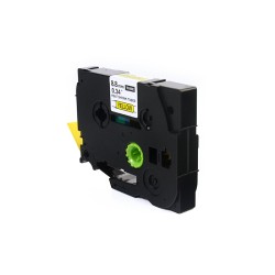 Taśma JetWorld Czarny na Żółtym Zamiennik Brother 9mm x 1.5m HSe-621 (HSE621, HS-621, HS621, HS2-621, HS2621, HSC-621, HSC621) r