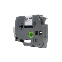 Taśma JetWorld Biały na Przezroczystym Zamiennik Brother 6mm x 8m TZe-115 (TZE115, TZ115, TZ-115, AZE115, AZE-115)