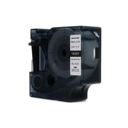 Taśma JetWorld Zamiennik Dymo Rhino Czarny na Białym (18057) rurka termokurczliwa 19mm x 1.5m