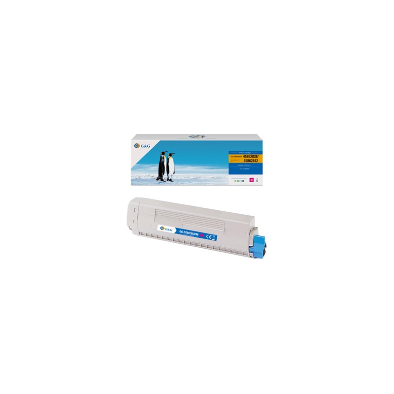 G&G kompatybilny toner z OKI 45862838, NT-COMC853FM, magenta, 7300s, EOL