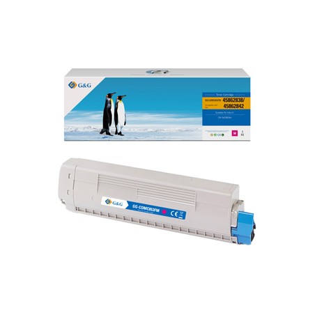 G&G kompatybilny toner z OKI 45862838, NT-COMC853FM, magenta, 7300s, EOL
