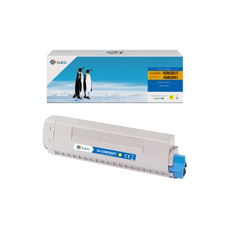 G&G kompatybilny toner z OKI 45862837, NT-COMC853FY, yellow, 7300s, EOL