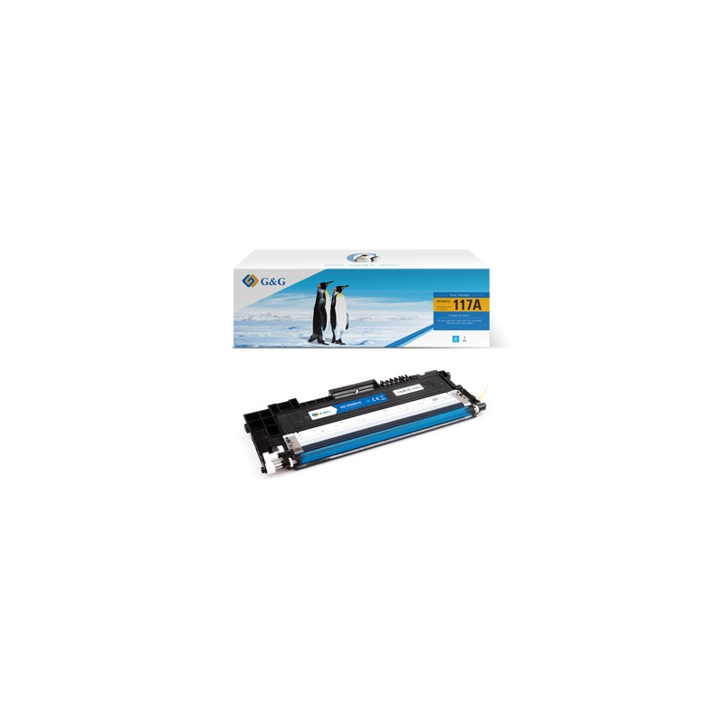 G&G kompatybilny toner z HP W2071A, NT-PH2071C, HP 117A, cyan, 700s, EOL