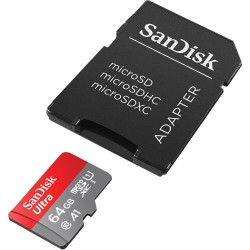 Sandisk karta pamięci Ultra Android microSDXC 64GB 140MB/s A1 Cl.10 UHS-I + adapter