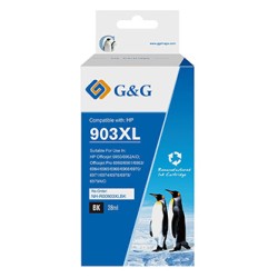 G&G kompatybilny ink / tusz z T6M15AE, HP 903XL, NH-R00903XLBK-E-Reman-Eu, black, 825s, EOL