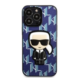 Karl Lagerfeld nakładka do iPhone 13 Pro KLHCP13LPMNIKBL niebieska hard case Monogram Iconic Karl