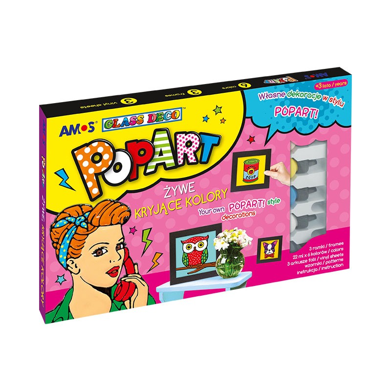 Farby witrażowe AMOS POPART PA22P6-F Farby witrażowe AMOS POPART PA22P6-F