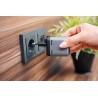 Verbatim, Mini ładowarka GaN z wyświetlaczem i kablem 1 x USB-C / 1 x USB-A, szara, 70 W, Wymienne wtyczki EU, UK, USA