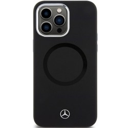 Mercedes Benz nakładka do iPhone 15 Pro Max 6,7&quot MEHMP15X23SCMK czarna HC MAGSAFE LIQUID SILICONE BICOLOR