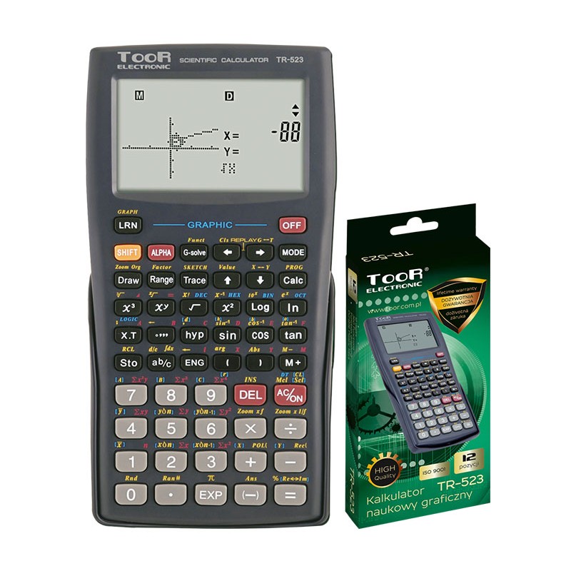 Kalkulator TOOR TR-523 graficzny naukowy Kalkulator TOOR TR-523 graficzny naukowy