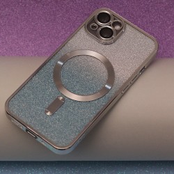 Nakładka Glitter Chrome Mag do iPhone 11 srebrny gradient