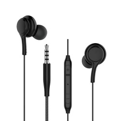 WIWU słuchawki przewodowe EB310 jack 3,5mm czarne