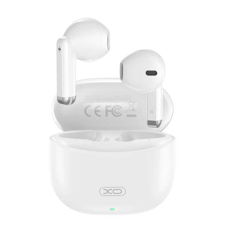 XO słuchawki Bluetooth X33 TWS białe