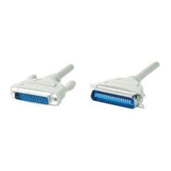 Kabel do drukarki Centronics, C36 samec - DB25 samec, 3 m, szary, opakowanie bulk, EOL