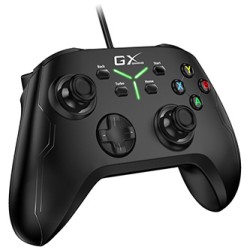 Gamepad Genius GX Gaming MaxFire GX-21UV, 18przycisk, USB/PS3/PS4, czarny