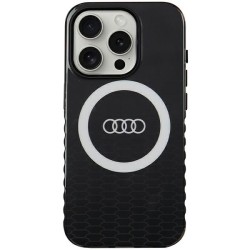 Audi nakładka do iPhone 15 Pro 6,1&quot czarna IML Big Logo MagSafe Case