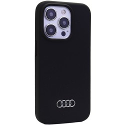 Audi nakładka do iPhone 15 Pro 6,1&quot czarna Silicone Case