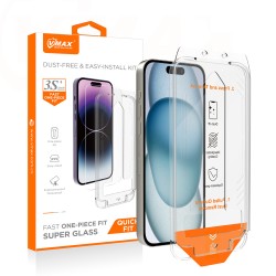 Vmax szkło hartowane easy install 2,5D Normal Glass do iPhone 15 Pro 6,1&quot