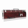 Marvo CM303 zestaw klawiatura przewodowa (USB) CZ/SK, srebrna + mysz i słuchawki dla graczy, do gry, membranowa rodzaj podświetl