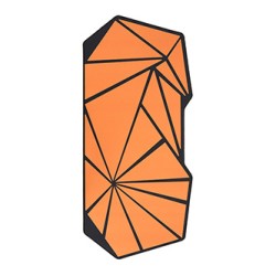 Powerton LIFE FURIA Podkładka pod mysz gaming, z antypoślizgowym spodem, pomarańczowa