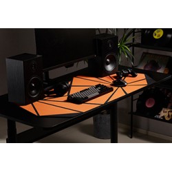 Powerton LIFE FURIA Podkładka pod mysz gaming, z antypoślizgowym spodem, pomarańczowa