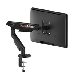 ULTRADESK SWORD Single Regulowany uchwyt na monitor, czarny, 12KG, 17"-40"